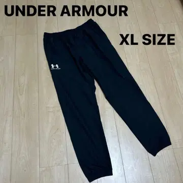 새상품급 언더아머 롱팬츠 저지 XL 조거 팬츠 블랙 얇은 소재