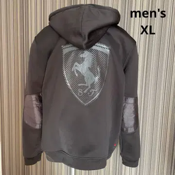 푸마 페라리 지퍼 후드티 속기모 블랙 XL 남성용
