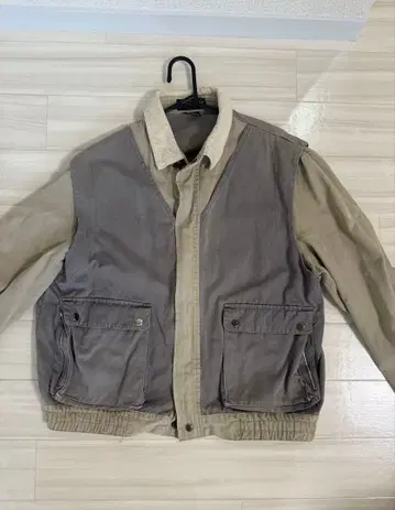 밀리터리 자켓 베이지 그레이