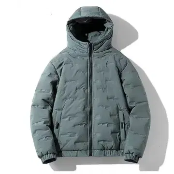 새상품급 다운 자켓 후드티 심리스 XL 세이지 그린 아우터