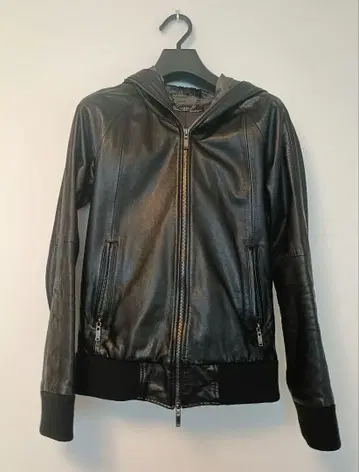 02DERIV. 가죽 블루종