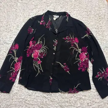 구제 의류 Dino 꽃무늬 셔츠 남성용 사이즈 화