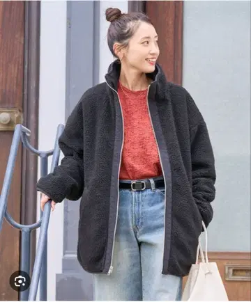 프릭스스토어 리버서블 보아 블루종