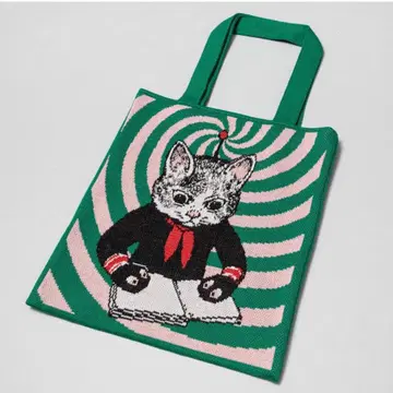 보리스 잡화점 니트 토트백 GUSTAVE 군 (공부) 핑크