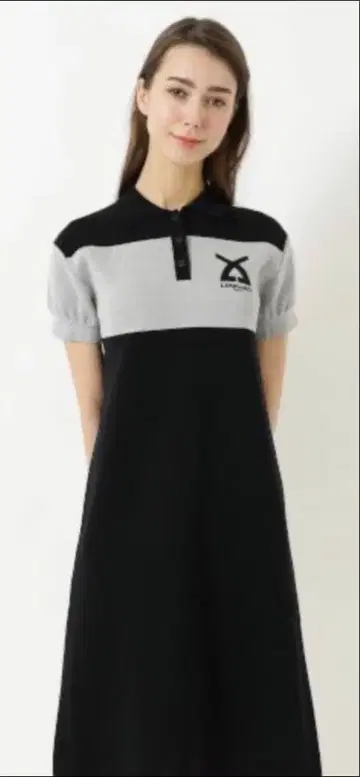 2024년 새상품급 LEONARD 폴로 셔츠 스타일 원피스