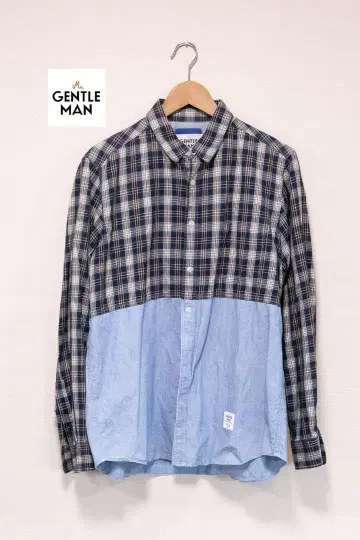 미스터 젠틀맨 체크 무늬 긴팔 셔츠