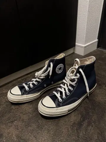 Converse 네이비 하이컷 스니커즈