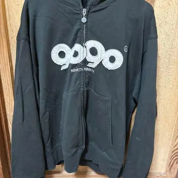 9090 블랙 후드티 프론트 지퍼 (가격 인하 가능)