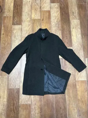 [ MEN'S BIGI ] 헤링본 울 스탠드 카라 코트