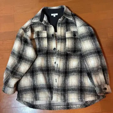 niko and - 체크 무늬 셔츠 자켓 여성용 M 사이즈