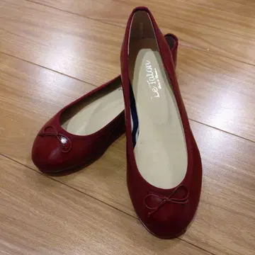 루탈론 에나멜 발레 슈즈 빨간색 36