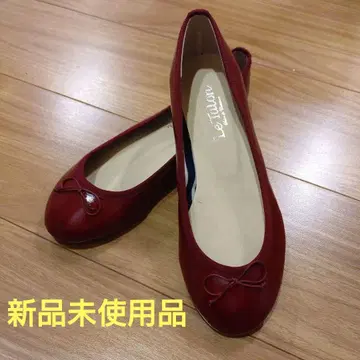 루탈론 에나멜 발레 슈즈 빨간색 36