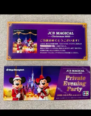 JCB 마법의 크리스마스 2025 대절 나이트 2매
