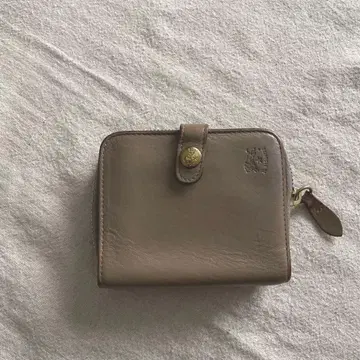 일비종떼 라운드 지퍼 2단 접이식 지갑 그레이지