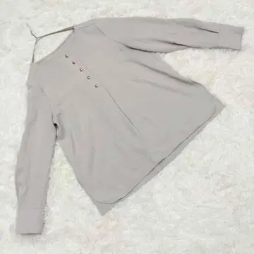 [내추럴 뷰티 베이직] (S) 긴팔 블라우스 오피스 심플