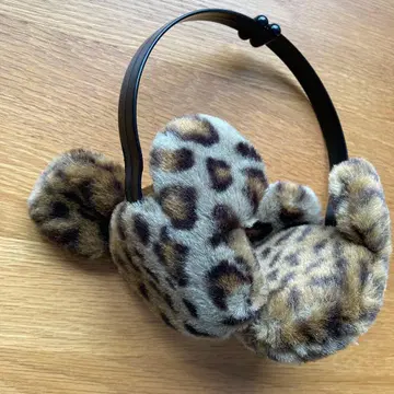 디즈니 귀마개 귀도리 표범 무늬