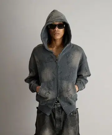 언더한크 UNDER HUNK 지퍼 후드티