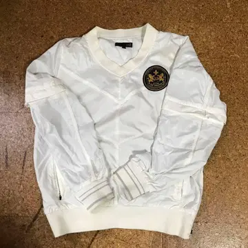 화이트 엠블럼 자켓