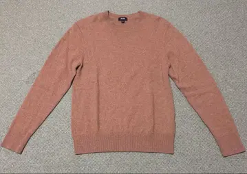 유니클로 캐시미어 크루넥 스웨터 브라운