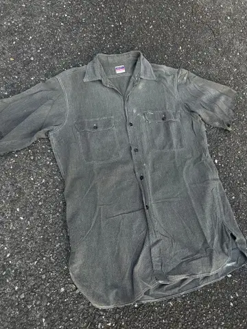 50s JC Penney BIG MAC 블랙 샤브레 셔츠 블랙