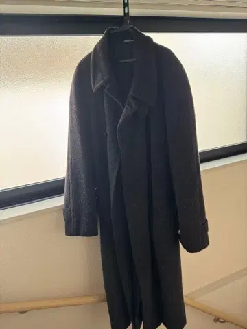 모헤어 래글런 코트 그레이 XL piacenza