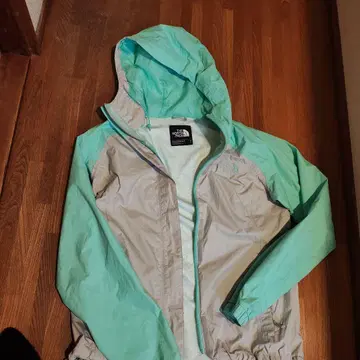 THE NORTH FACE 스카이블루 베이지 마운틴 후드티 S