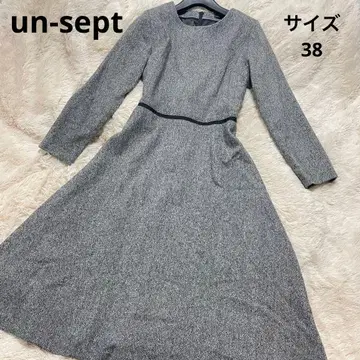 un-sept 그레이 긴팔 티셔츠 원피스