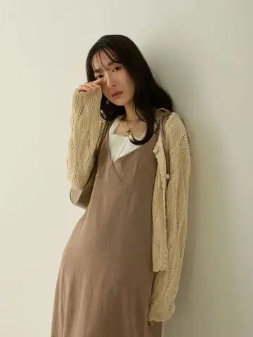 새상품 honono 가디건 Brown 브라운