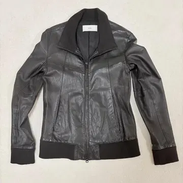 STUDIOUS 스트루디우스 램 가죽 싱글 라이더 자켓