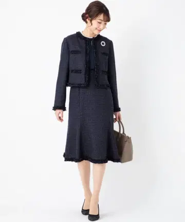 셀포드 CFLFORD 트위드 세레모니 수트 네이비 포멀