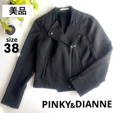 [ 새상품급 ] PINKY&DIANNE 라이더 자켓 블랙 38