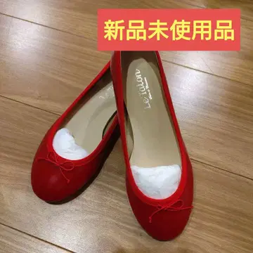 르 탈론 에나멜 발레 슈즈 빨간색 36
