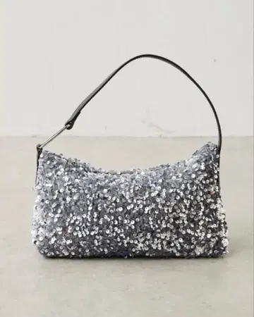 2.718 개럴개런트 스팽글 핸드백 실버/블랙