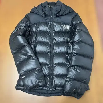 THE NORTH FACE 후드 부착 다운 자켓 블랙