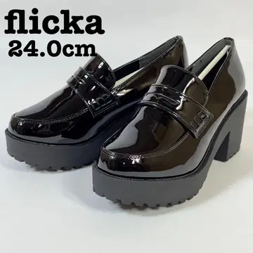 [ 재고 처분품 ] flicka 프리카 로퍼 24cm 힐 펌프스