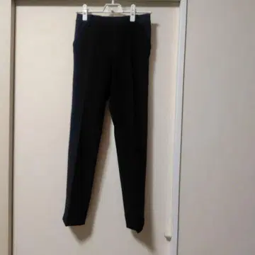 ROBE 블랙 슬림핏 팬츠