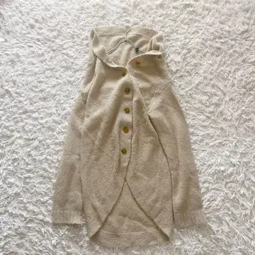 아카네 우츠노미야 알파카 혼방 니트 가디건