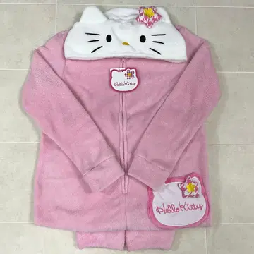 카오하나 헬로키티 돈키 한정판 콤비네종 인형옷 파자마 핑크 L