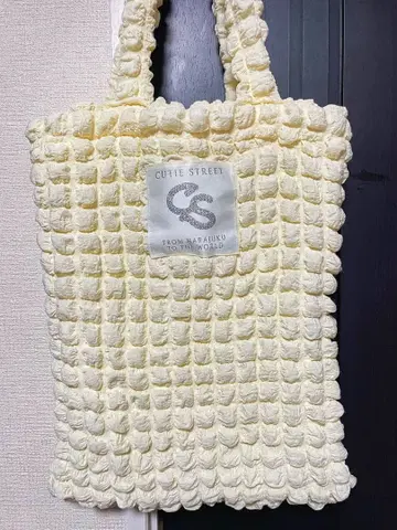 CUTIE STREET 팝콘 토트백 큐스토