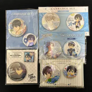 Free! 나나세 하루카 벌스데이 캔뱃지 세트 5