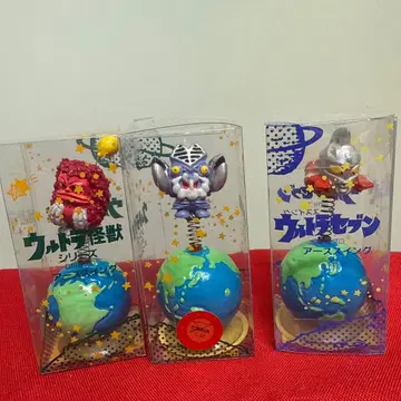 울트라 괴수 시리즈 스프링 피규어 3체 세트