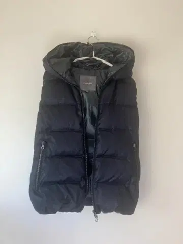 DUVETICA 후드 부착 다운 베스트 사이즈 40 네이비