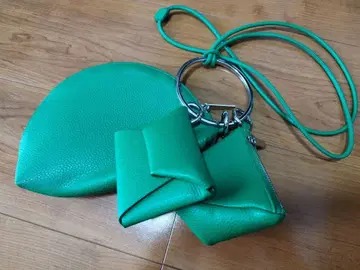 그린 원형 숄더백 세트