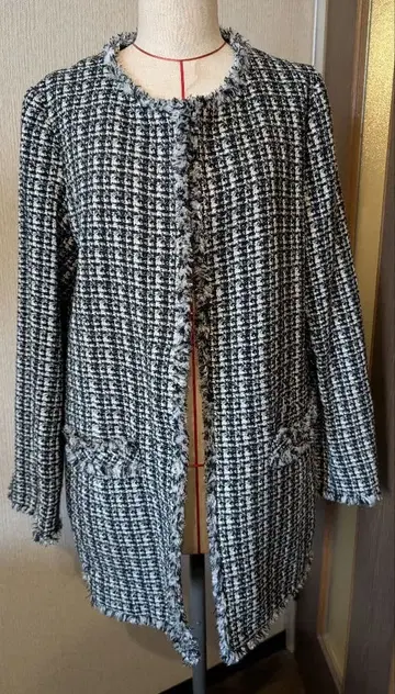 미사용 디노스 Cara 트위드 자켓