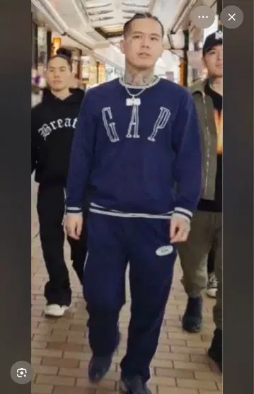 GAP 네이비 맨투맨 세트