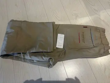 미사용 안감 플리스 치노 팬츠 32 베이지 블랙