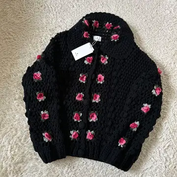 미사용 새상품 merryjenny 메리제니 크로셰 니트 가디건