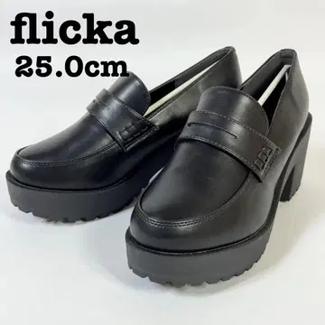 [재고 처분품] flicka 플리커 로퍼 25cm 힐 펌프스