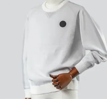 MOCO/모코 울리 폴리에스테르 긴팔 크루넥 스웨터 골프웨어