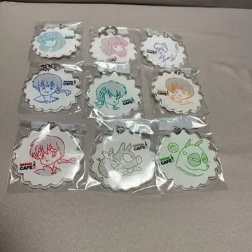 란마 1/2 란마 카페 한정판 키링 9세트